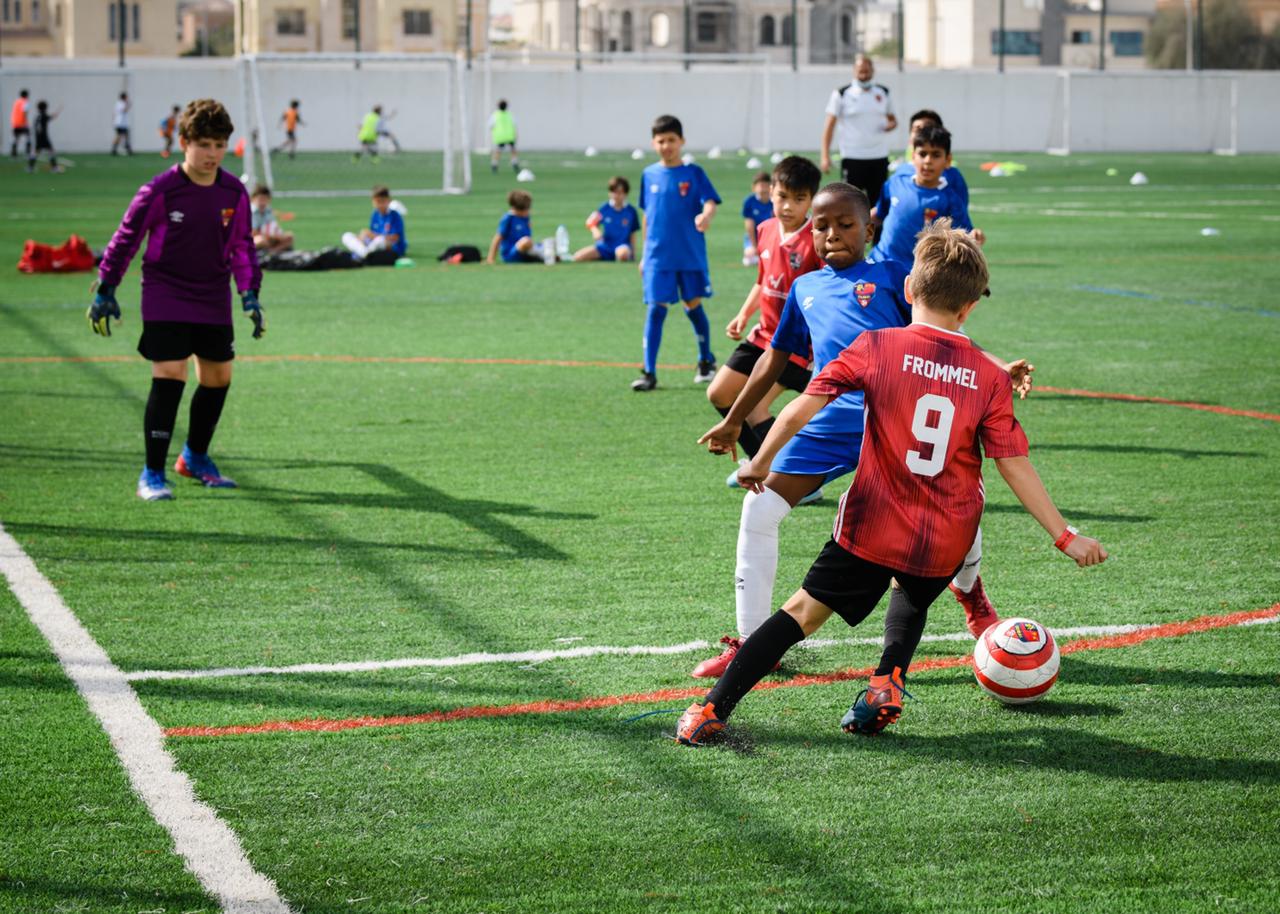 Action from this weeks Boys Football Academy U10s warm up match GO