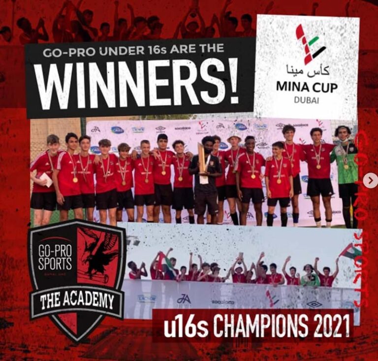 GOPRO U16s WINNERS!!!!!! of the MINA CUP mina_cup_dubai 2021! GO