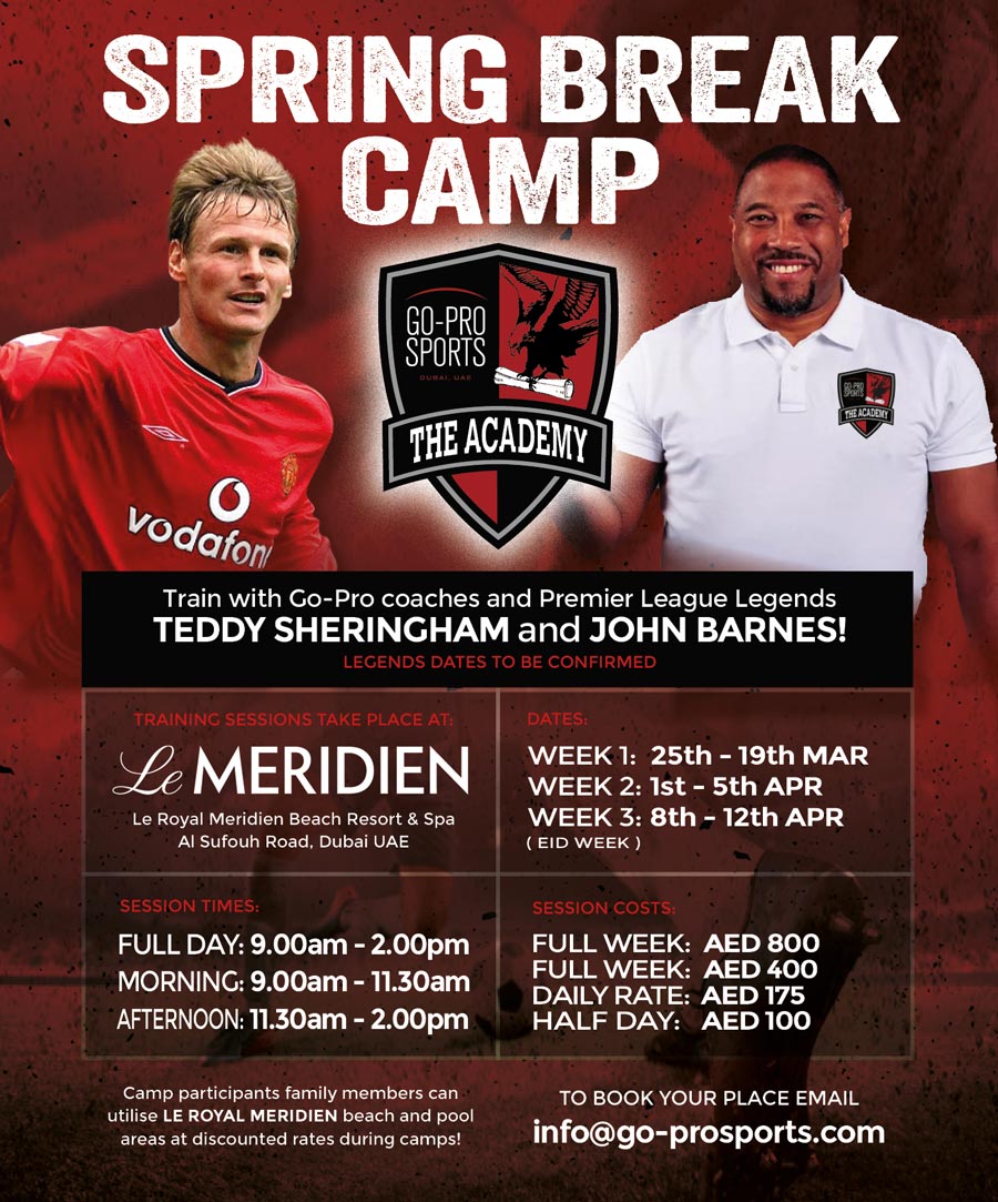 Camp GOPRO SPORTS FOOTBALL ACADEMY DUBAI